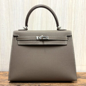 エルメス ケリー 25 エプソン エトゥープ シルバー金具