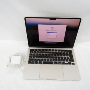 中古品 Apple アップル ノートパソコン MacBook Air 2024 13インチ A3113 スターライト M3/8GB/SSD256GB