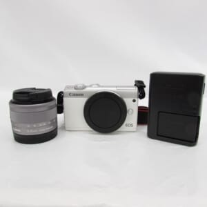 Canon キヤノン ミラーレス一眼カメラ EOS M100 ZOOM LENS EF-M 45-45mm F3.5-6.3 IS STM レンズセット 中古品
