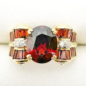 ガーネットリング 6.1ct