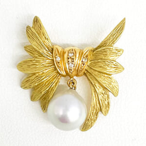 真珠ペンダントトップ K18