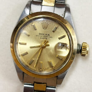 ロレックス オイスターパーペチュアル デイト 6517 リューズ破損