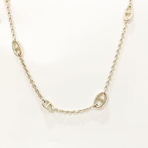 エルメス シェーヌダンクル ファランドールロングネックレス 10モチーフ