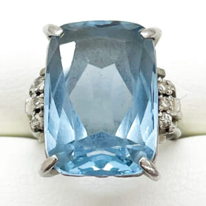 ブルートパーズリング PT900