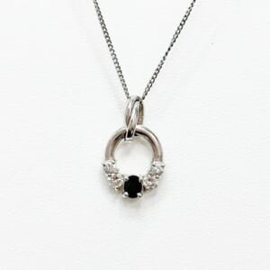 サファイアネックレス 0.35ct
