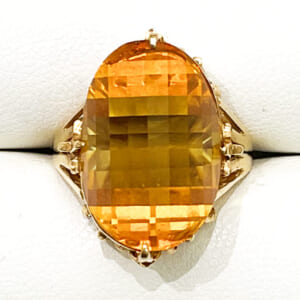 シトリンリング K18