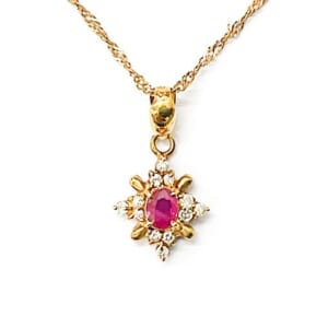 ルビーネックレス 0.2ct