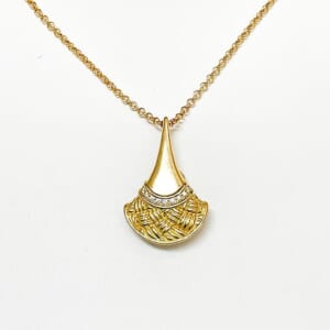 ダイヤモンドネックレス K18