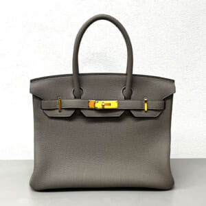 エルメス バーキン 30 グリアスファルト トゴ ゴールド金具
