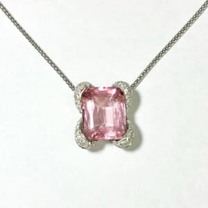 ピンクトルマリンネックレス 18.96ct