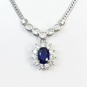 サファイアネックレス 0.82ct