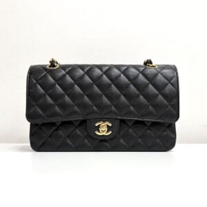 シャネル マトラッセ チェーンショルダーバッグ A01112 キャビアスキン ゴールド金具 