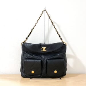 シャネル マトラッセ ホーボーバッグ AS5384 キャビアスキン ゴールド金具 