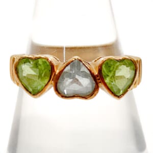 ペリドットリング K18