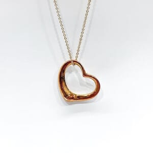 ティファニー オープンハートネックレス