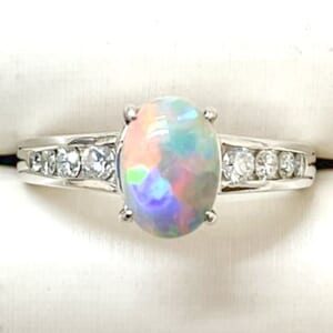 オパールリング 0.88ct