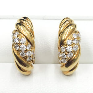 ダイヤモンドイヤリング K18