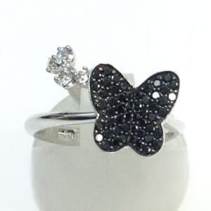 ブラックダイヤモンドリング 0.25ct