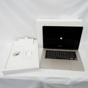 中古品 Apple アップル ノートPC MacBook Air Liquid Retinaディスプレイ 15.3 MQKU3J/A スターライト M2/8GB/SSD256GB 美品