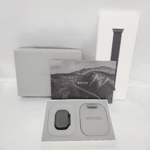 SoftBank Apple Watch Ultra 2 GPS+Cellular 49mm MX4V3J/A ブラックチタニウム/ブラックトレイルループ 判定△ 中古品