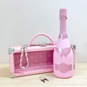 エンジェル ドゥミセック ロゼ ピンク レザータイプ