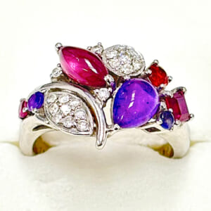 アメシストリング K18WG