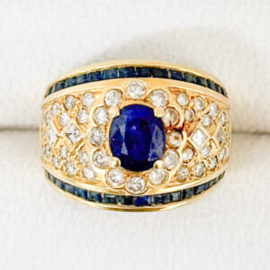 サファイアリング 1.37ct