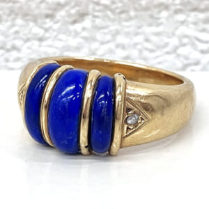 ラピスラズリリング K18