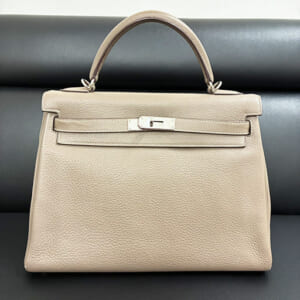 エルメス ケリー 32 トリヨンクレマンス エトゥープ シルバー金具