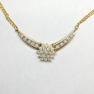 ダイヤモンドネックレス K18