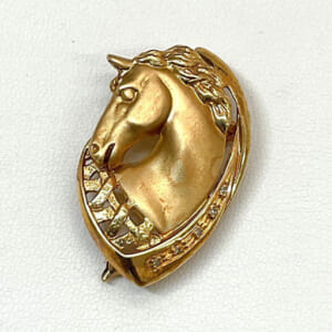 ダイヤモンドブローチ K18