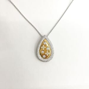 ダイヤモンドネックレス K18 PT850