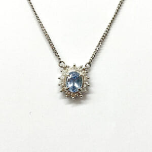 サファイアネックレス 0.89ct