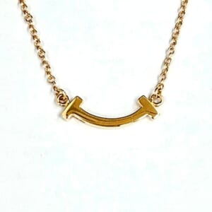 ティファニー Tスマイル マイクロネックレス