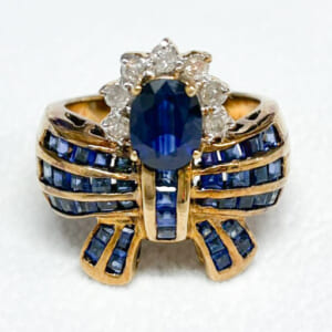 サファイアリング K18