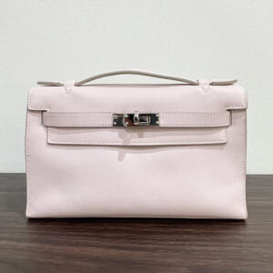 エルメス ポシェットケリー スイフト ローズドラジェ シルバー金具