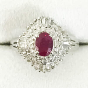 ルビーリング 0.42ct