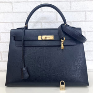 エルメス ケリー 32 アルデンヌ 黒 ゴールド金具