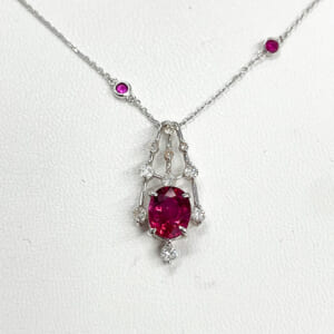 ルビーネックレス 1.39ct