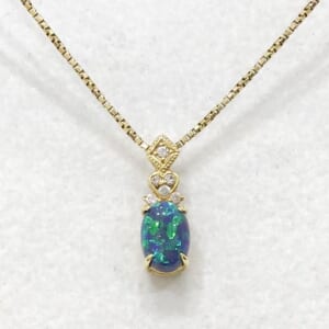 ブラックオパールネックレス 0.68ct