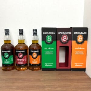 スプリングバンク 15年 シングルモルト (ラベル緑) など3点