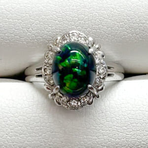 ブラックオパールリング 2.01ct