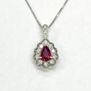 ルビーネックレス 0.87ct