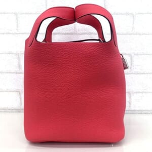 エルメス ピコタンロック PM トリヨンクレマンス ローズテキサス シルバー金具