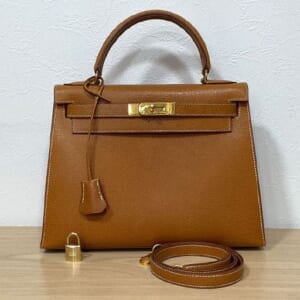 エルメス ケリー 28 ポーク ゴールド 外縫い