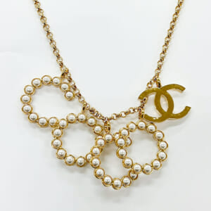 シャネル ココマークフェイクパールネックレス