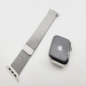 Apple Watch Series7 GPS+Cellular 45mm MKJW3J/A シルバーステンレススチールケース/シルバーミラネーゼ 中古品