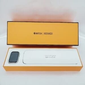 Apple Watch HERMES エルメス Series8 45mm GPS+Cellular MNNT3J/A シルバーステンレス/オレンジスポーツバンド 中古品