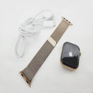 SoftBank Apple Watch Series10 GPS+Cellular 42mm MX083J/A ゴールドチタニウム/ゴールドミラネーゼループ △ 中古品