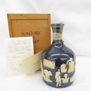 サントリー ザ・ウイスキー 有田焼 陶器ボトル 陶器キャップ 木箱/冊子付